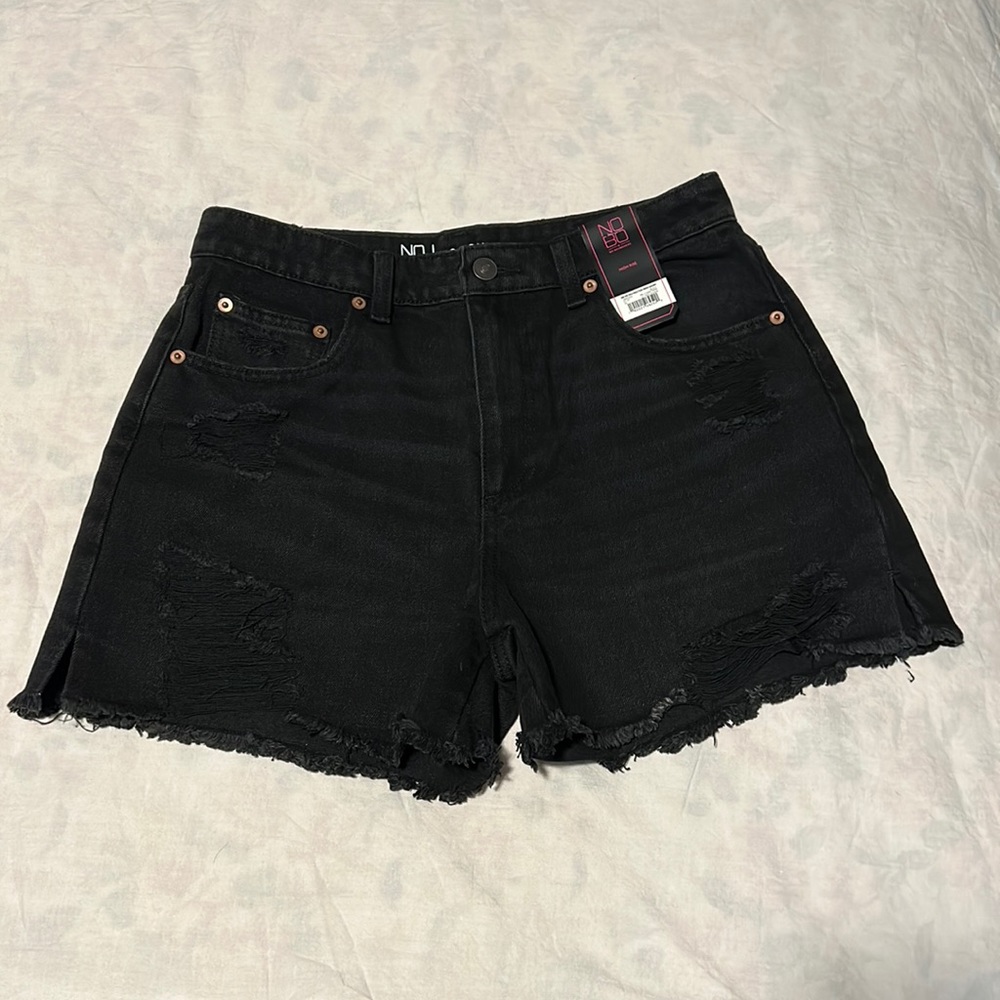 No Boundaries High Rise Black Jean Shorts - Size 9